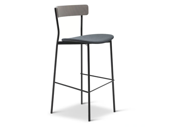 KAT METAL 308-M - High steel stool with footrest _ Origins 1971